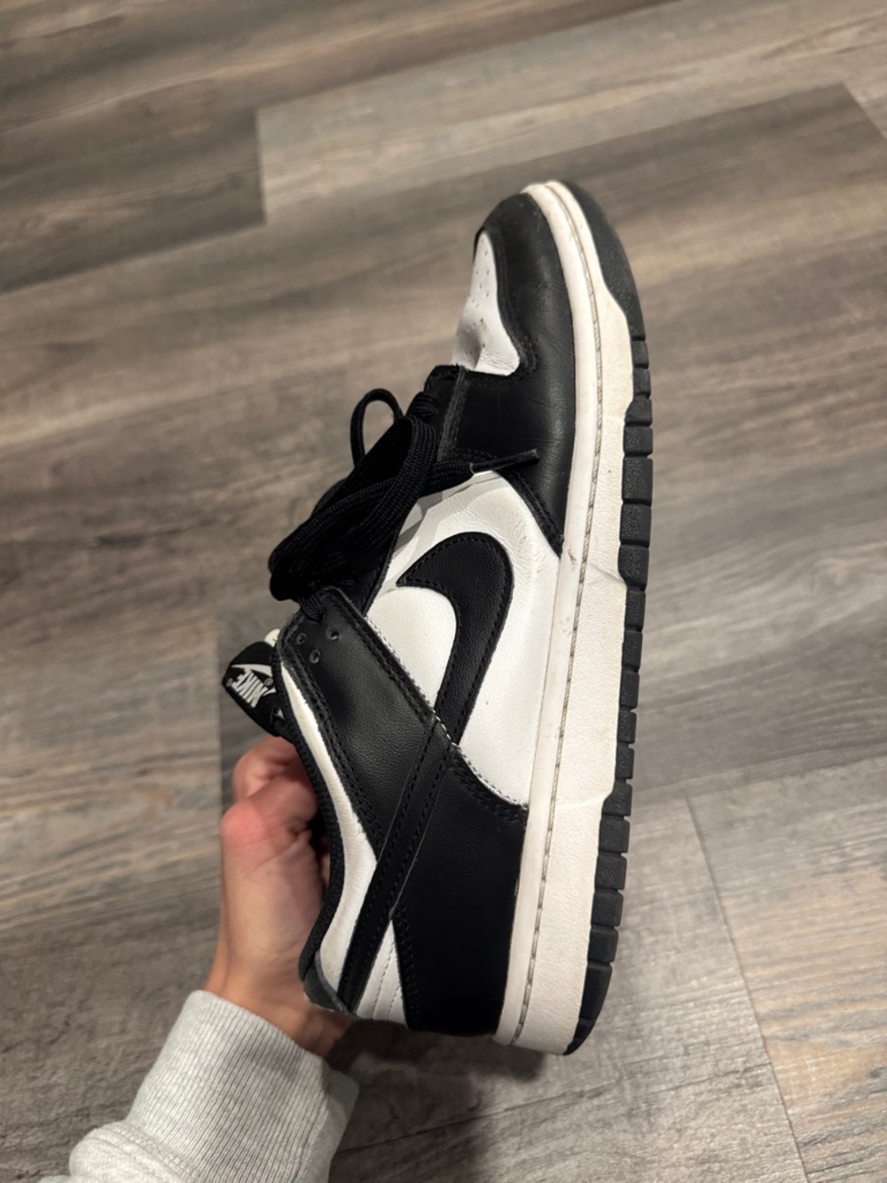 Nike Black and White Low-Top Skate Shoe